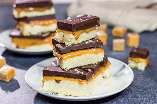 Featuring a combination of sweet and salty, these Chocolate Caramel Shortbread Cookies are the perfect sweet treat for finishing an evening!