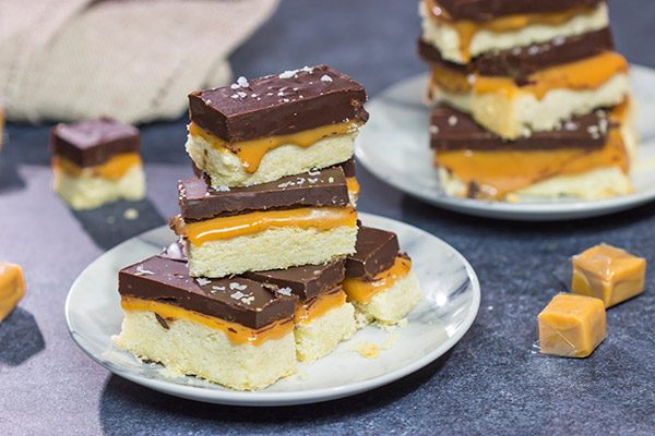 Featuring a combination of sweet and salty, these Chocolate Caramel Shortbread Cookies are the perfect sweet treat for finishing an evening!