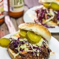 If you're looking to feed a crowd with very little effort, then this Slow Cooker BBQ Shredded Beef is the answer! It's delicious, and it only takes 5 minutes to prepare!