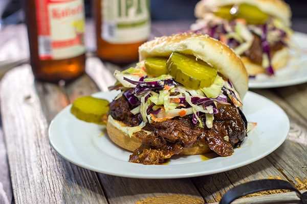 If you're looking to feed a crowd with very little effort, then this Slow Cooker BBQ Shredded Beef is the answer! It's delicious, and it only takes 5 minutes to prepare!