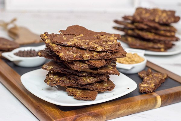 These Chocolate Toffee Brownie Crisps are a cross between a cookie and a brownie...and they're absolutely delicious!