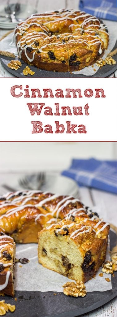 Filled with raisins, walnuts and cinnamon, this Cinnamon Walnut Babka is a delicious way to celebrate the arrival of Spring!