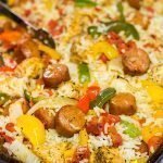 Looking for an easy and delicious dinner idea?  This Sheet Pan Jambalaya is a new favorite in our house!  (And it tastes amazing for leftover lunch the next day, too!)