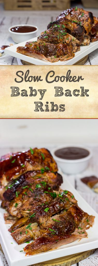 Too cold to pull out the grill? Use the slow cooker instead! These fall-off-the-bone Slow Cooker Baby Back Ribs are a delicious way to enjoy barbecue indoors!