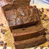Packed with chocolate chips, this Double Chocolate Quick Bread is a tasty (and easy!) recipe for all chocolate lovers!