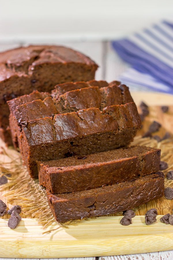 Packed with chocolate chips, this Double Chocolate Quick Bread is a tasty (and easy!) recipe for all chocolate lovers!