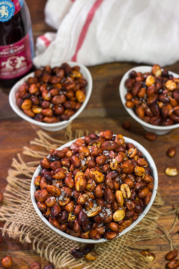 These Hickory Smoked Peanuts are surprisingly easy to make, and they are a fun and unique snack for the next backyard party!