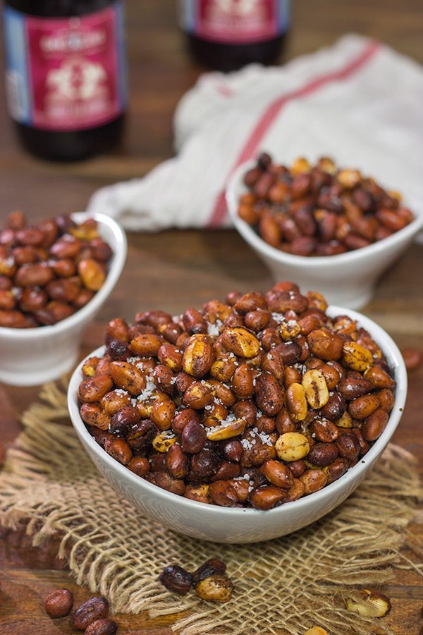 These Hickory Smoked Peanuts are surprisingly easy to make, and they are a fun and unique snack for the next backyard party!