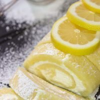 Filled with a whipped cream frosting, this Lemon Cake Roll is a fun dessert for warmer days!