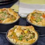 These Mini Chicken Pot Pies are a fun way to serve up a classic cold weather comfort food!