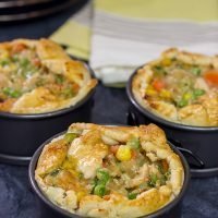 These Mini Chicken Pot Pies are a fun way to serve up a classic cold weather comfort food!
