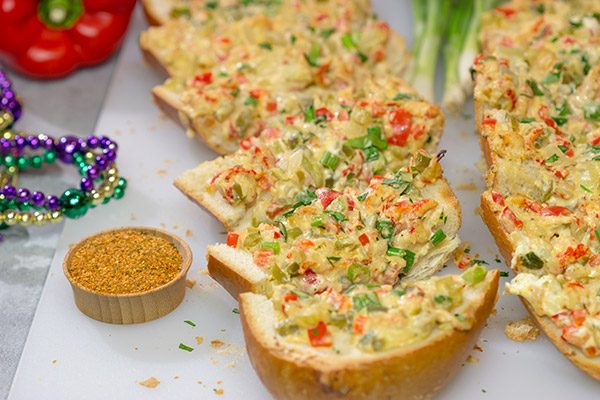 New Orleans Crawfish Bread is a Jazz Fest favorite! Can't make it to Jazz Fest this year? Make a batch of this crawfish bread at home instead!