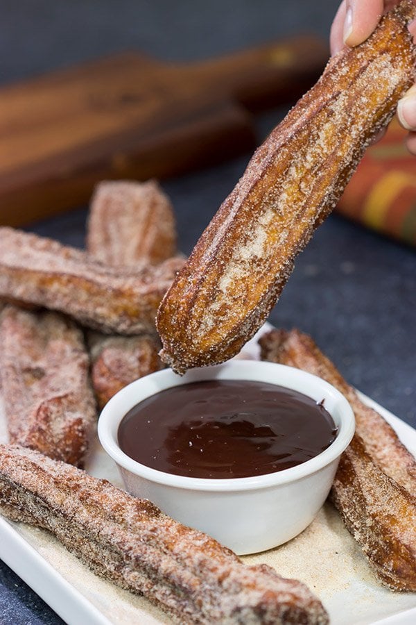 If you love cinnamon-sugar, then these Cinnamon Sugar Churros with Chocolate Dipping Sauce need to make an appearance in your kitchen!