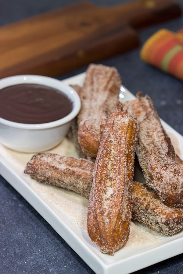 If you love cinnamon-sugar, then these Cinnamon Sugar Churros with Chocolate Dipping Sauce need to make an appearance in your kitchen!