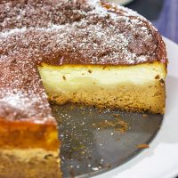 A Dresdner Eierschecke is a traditional Saxon dessert featuring 3 distinct layers. It's a fun (and unique) dessert!