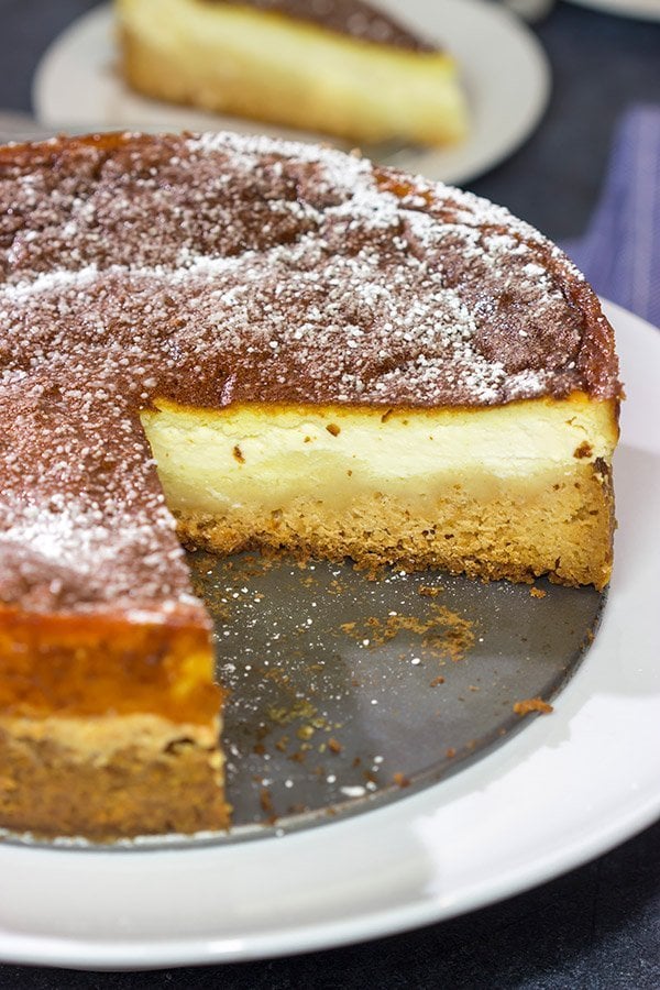 A Dresdner Eierschecke is a traditional Saxon dessert featuring 3 distinct layers. It's a fun (and unique) dessert!