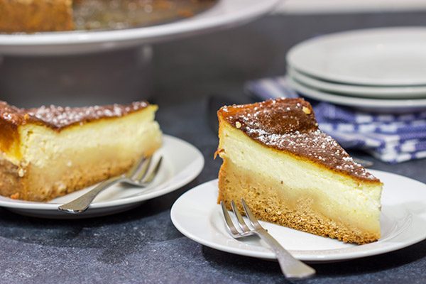 A Dresdner Eierschecke is a traditional Saxon dessert featuring 3 distinct layers. It's a fun (and unique) dessert!