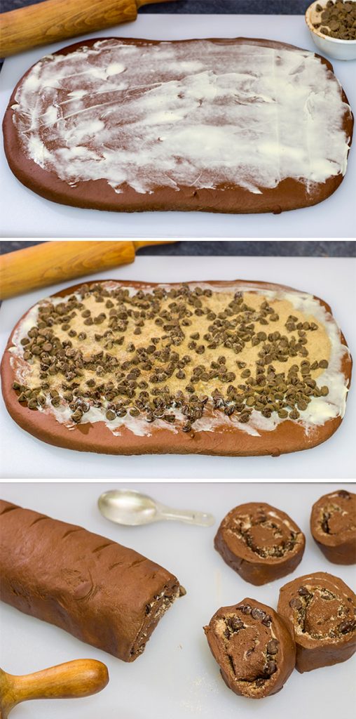 Inspired by two favorite winter recipes, these Hot Cocoa Cinnamon Rolls feature chocolaty rolls drizzled with a marshmallow glaze.  They're perfect for cold winter days!
