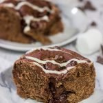 Inspired by two favorite winter recipes, these Hot Cocoa Cinnamon Rolls feature chocolaty rolls drizzled with a marshmallow glaze.  They're perfect for cold winter days!