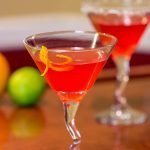 Looking for a fun way to garnish a classic cocktail?  Pull out the sparkling sugar and make a Cosmopolitan with Lime Sugar Rim!