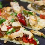 Looking for an easy and delicious dinner for game night?  These Chicken Fajita Flatbreads are sure to be a family favorite!