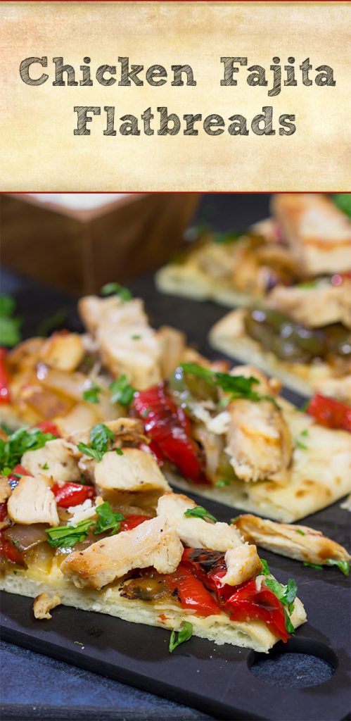 Looking for an easy and delicious dinner for game night? These Chicken Fajita Flatbreads are sure to be a family favorite!