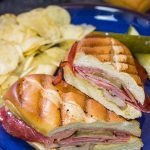 Packed with 3 types of meat, cheese and pickles, these Grilled Cuban Sandwiches are a delicious way to mix up dinner on the grill!