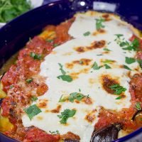 Eggplant Involtini is a classic Italian recipe. This version features a lemon herb ricotta filling rolled up inside of slices of roasted eggplant. It's delicious!