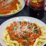 Penne alla Vodka features pasta with an easy, creamy pasta sauce (and, yes, the pasta sauce calls for a bit of vodka)!