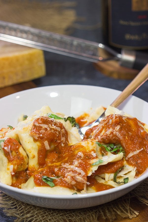 What happens when homemade pasta meets smoked meat?  This Smoked Brisket Ravioli is a fun combination of flavors, and it makes for one heck of a delicious dinner!