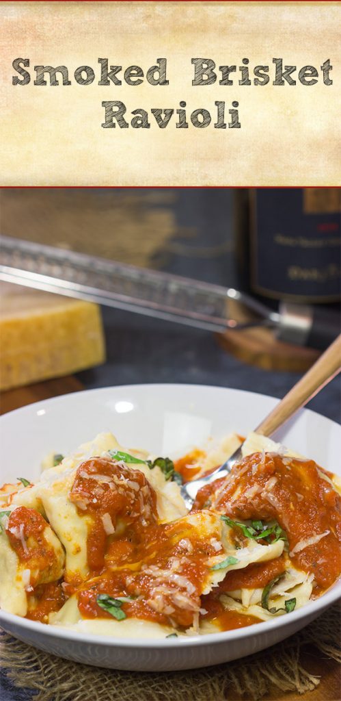 What happens when homemade pasta meets smoked meat?  This Smoked Brisket Ravioli is a fun combination of flavors, and it makes for one heck of a delicious dinner!
