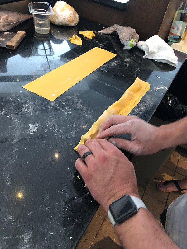 Making Smoked Brisket Ravioli