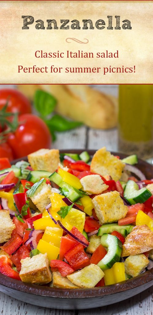 Packed with fresh veggies and perfectly toasted bread cubes, Panzanella is a classic side dish that's great for summer entertaining!