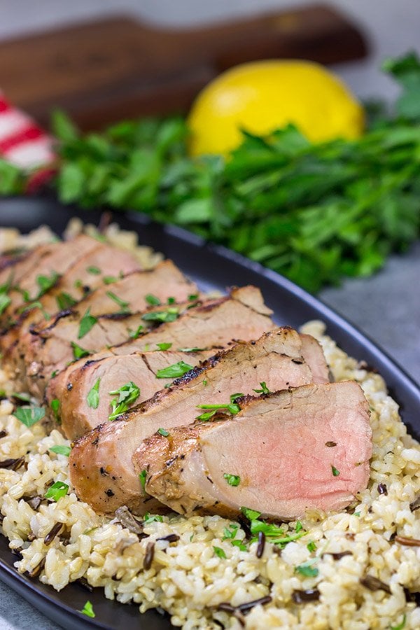 Fire up the grill!  This Grilled Pork Tenderloin starts with a classic marinade for an easy and flavorful meal on the grill!