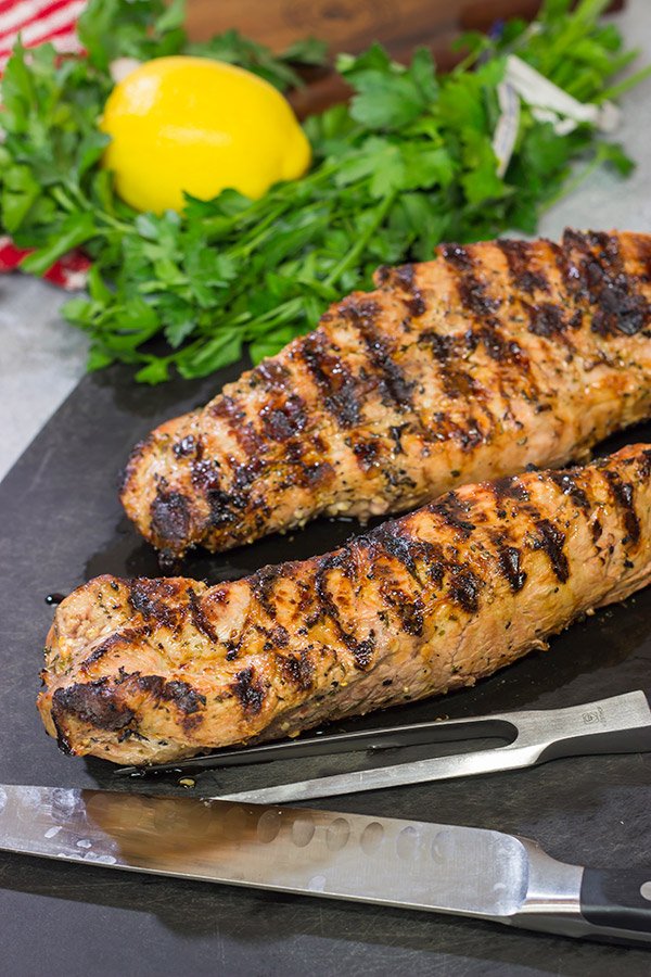 Fire up the grill!  This Grilled Pork Tenderloin starts with a classic marinade for an easy and flavorful meal on the grill!