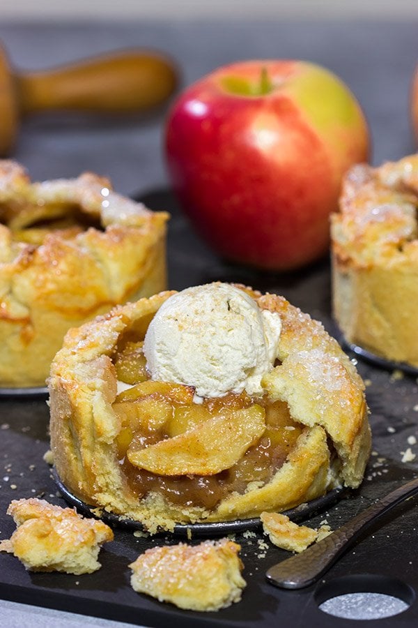 Who wants to share your apple pie?  Not this guy!  These Individual Apple Pies are a fun way to serve a classic Autumn dessert!