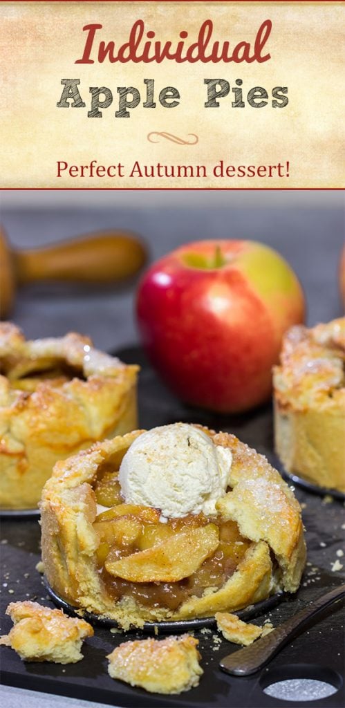 Who wants to share your apple pie? Not this guy! These Individual Apple Pies are a fun way to serve a classic Autumn dessert!