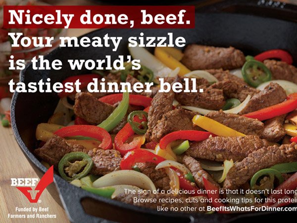 Nicely done, beef