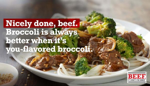 Nicely done, beef