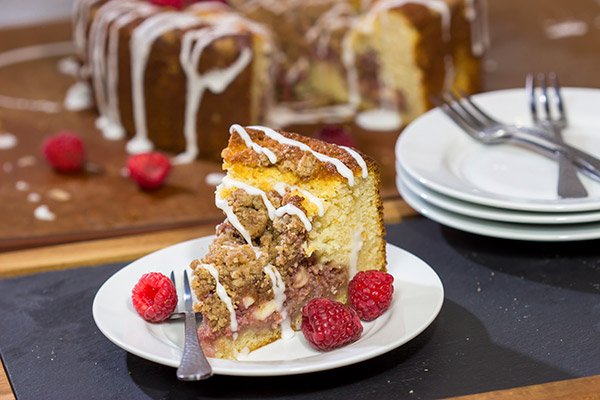 Part danish, part coffee cake, this Raspberry Danish Coffee Cake is a delicious way to enjoy breakfast...or better yet, brunch!