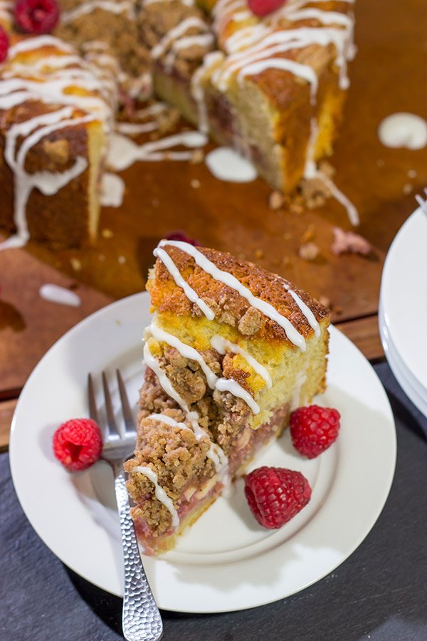 Part danish, part coffee cake, this Raspberry Danish Coffee Cake is a delicious way to enjoy breakfast...or better yet, brunch!