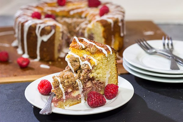 Part danish, part coffee cake, this Raspberry Danish Coffee Cake is a delicious way to enjoy breakfast...or better yet, brunch!