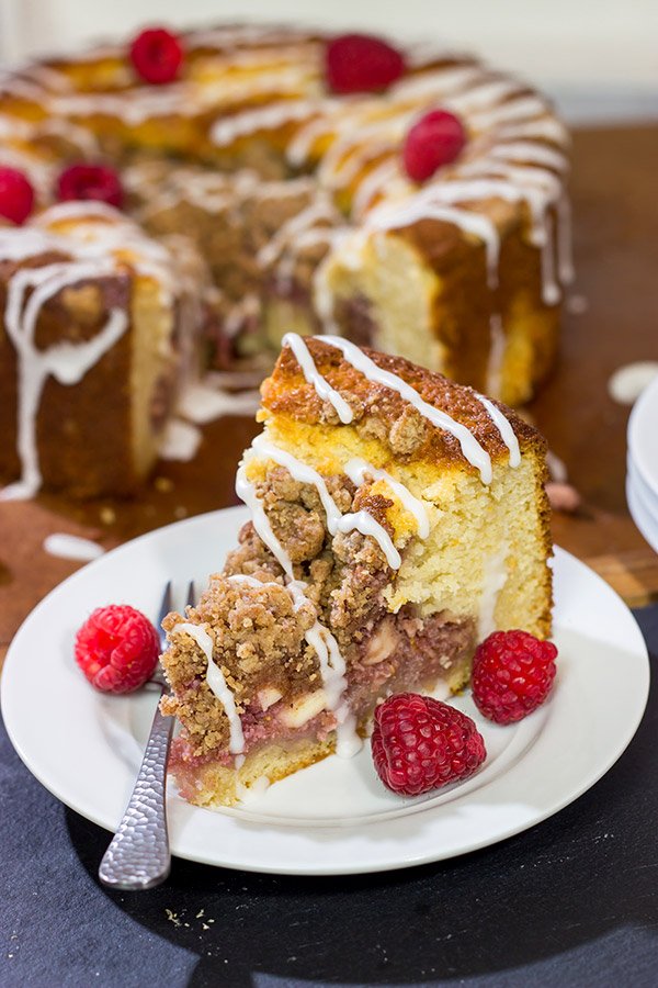 Part danish, part coffee cake, this Raspberry Danish Coffee Cake is a delicious way to enjoy breakfast...or better yet, brunch!