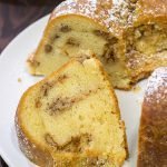 This Sour Cream Pound Cake with Cinnamon Walnut Swirl is a tasty (and easy) recipe that can be served for dessert or breakfast...or both!