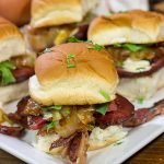 These Beef Brisket Sliders with Alabama White BBQ Sauce are proof that good things can come in small packages!  Make a batch of these sliders for dinner tonight!