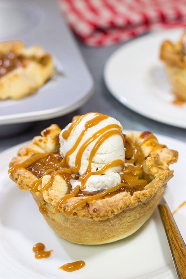 Packed with flavorful apples and topped with delicious caramel, these Caramel Apple Tartlets are a great baking project for Autumn!
