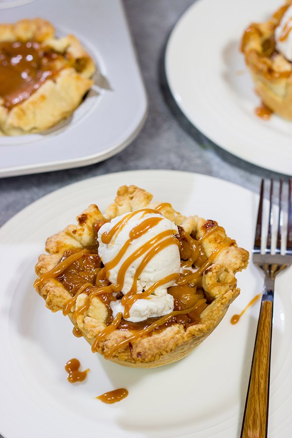 Packed with flavorful apples and topped with delicious caramel, these Caramel Apple Tartlets are a great baking project for Autumn!