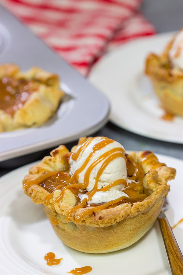 Packed with flavorful apples and topped with delicious caramel, these Caramel Apple Tartlets are a great baking project for Autumn!