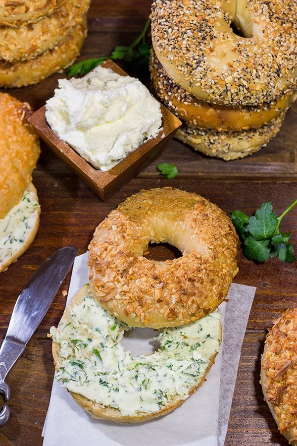 Have you ever made Homemade Cream Cheese?  It's easier than you might think!  And then you can whip up all sorts of fun flavored cream cheeses, too!