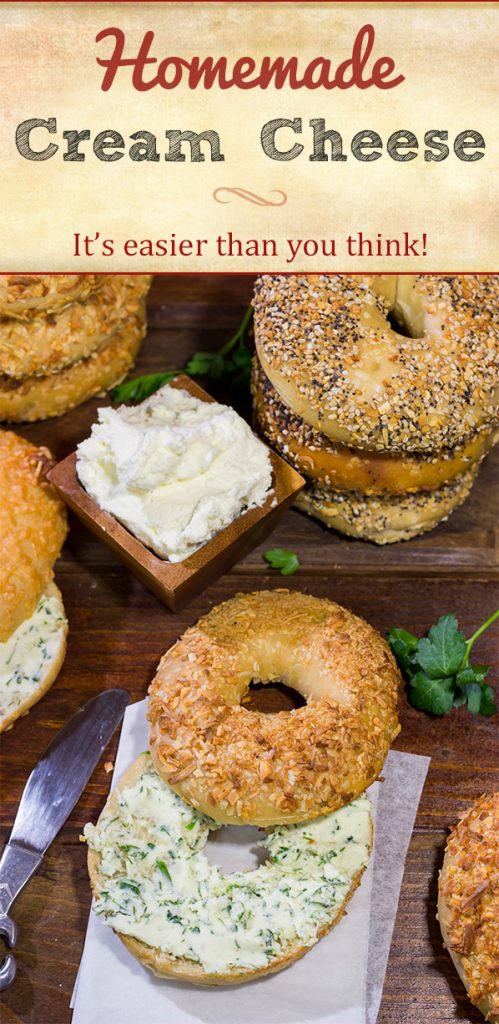 Have you ever made Homemade Cream Cheese? It's easier than you might think! And then you can whip up all sorts of fun flavored cream cheeses, too!